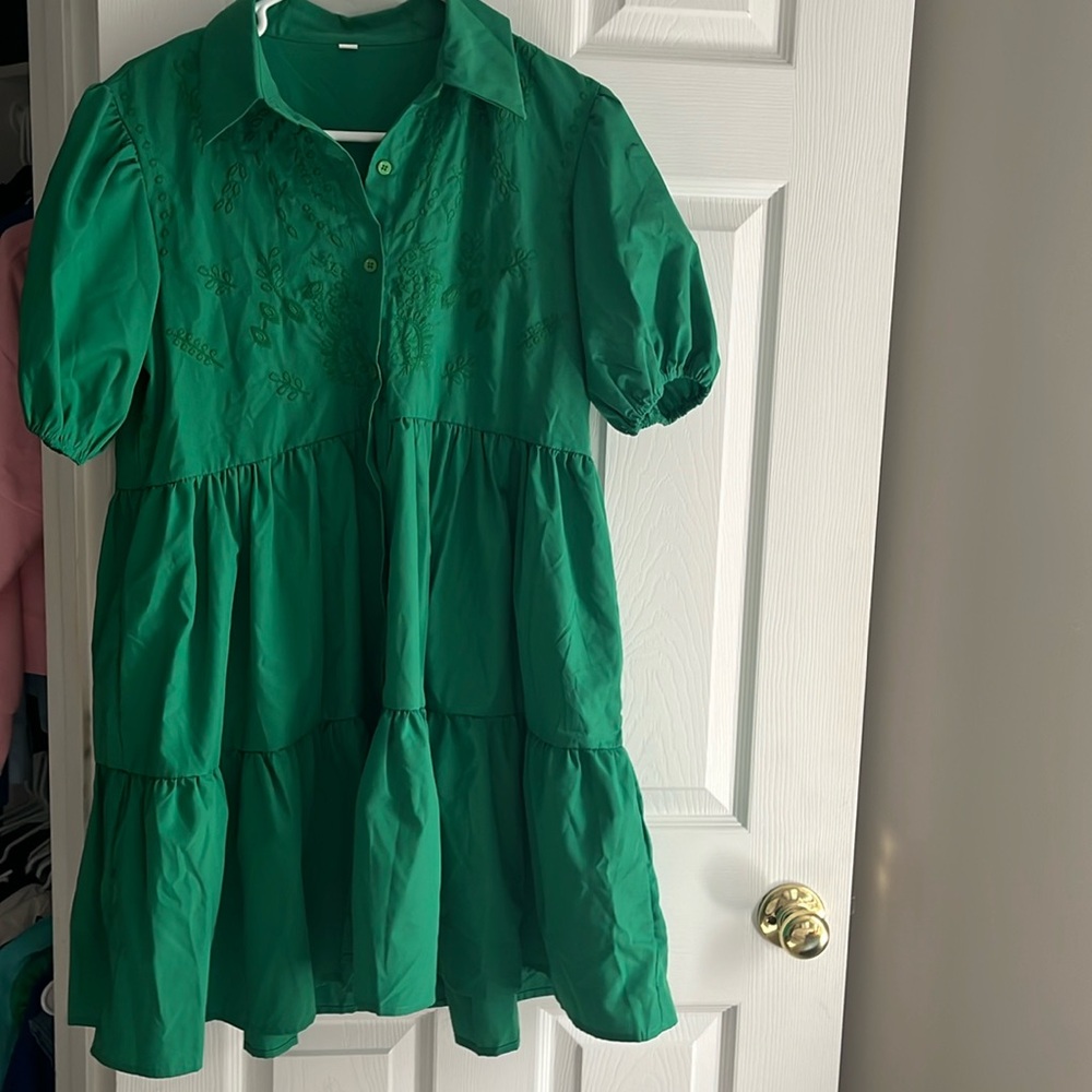 SHEIN green size large dress never worn